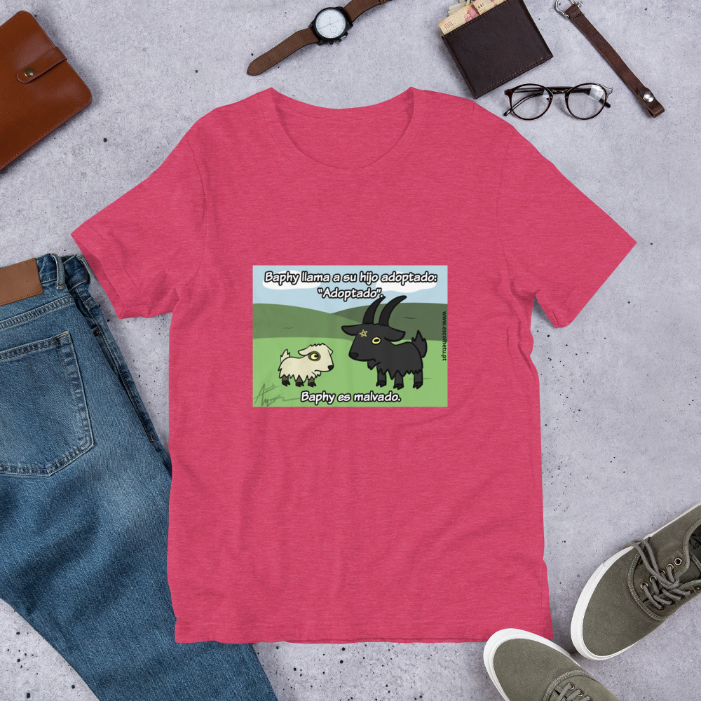 T-shirt unissex com mangas curtas - Baphy adota - Image 8