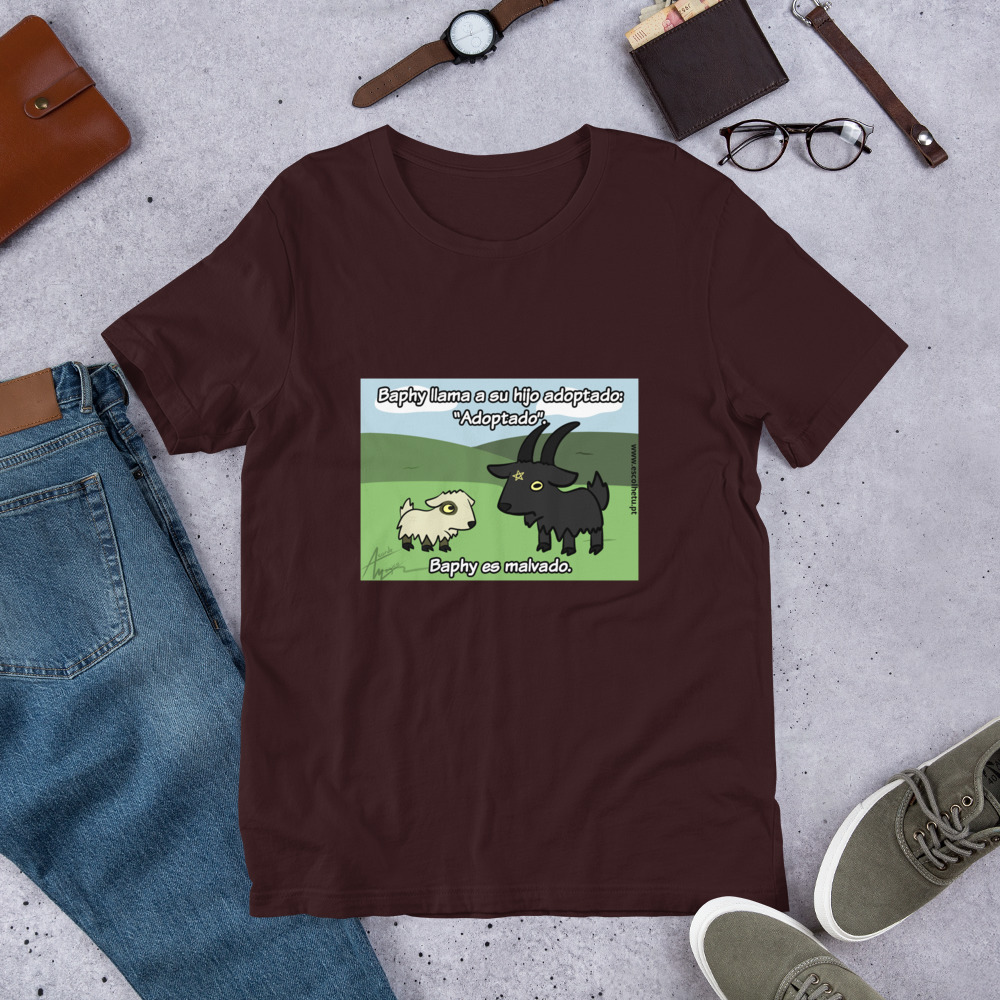 T-shirt unissex com mangas curtas - Baphy adota - Image 3