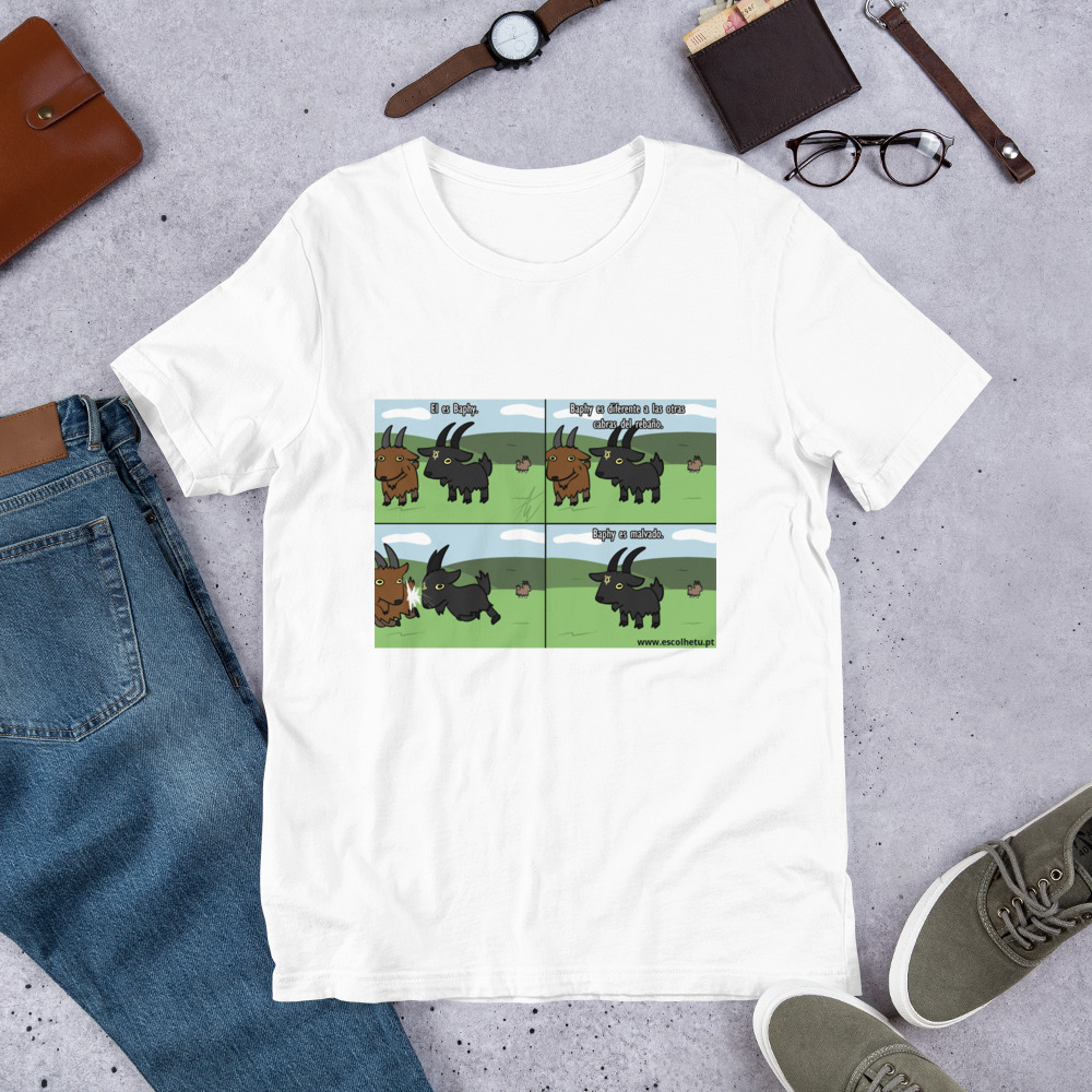T-shirt unissex com mangas curtas - Olá Baphy - Image 23