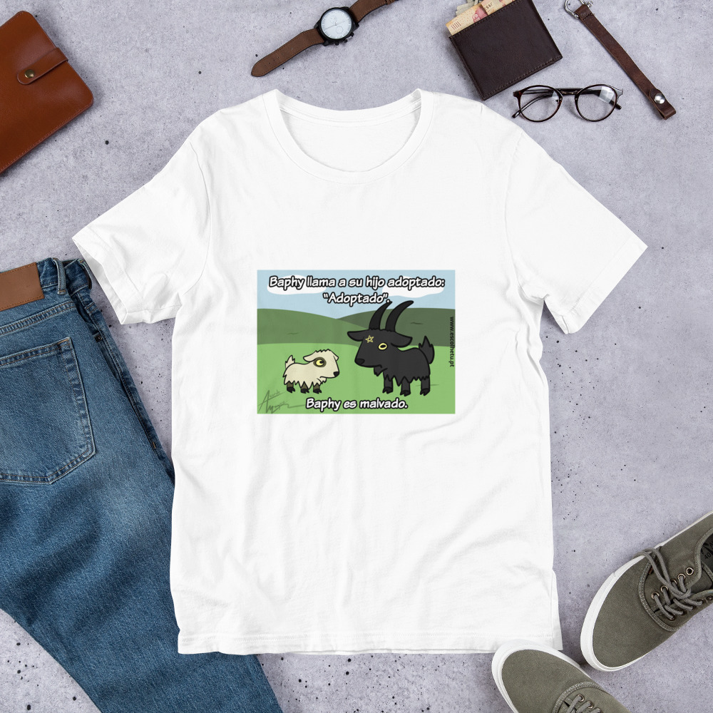 T-shirt unissex com mangas curtas - Baphy adota - Image 23