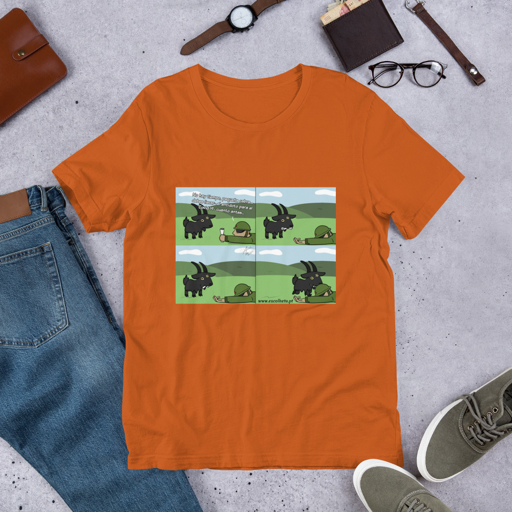 T-shirt unissex com mangas curtas - Baphy cura - Image 9