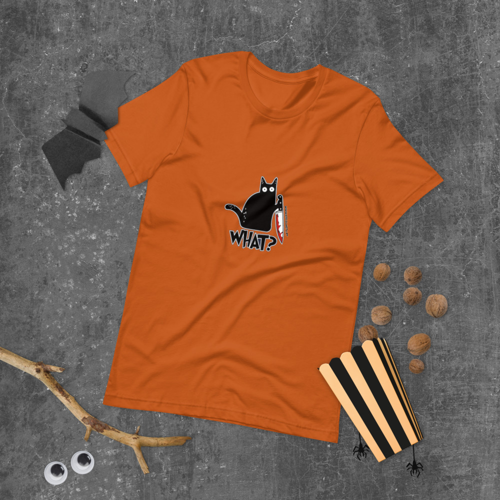 T-shirt unissex com mangas curtas - What - Image 17