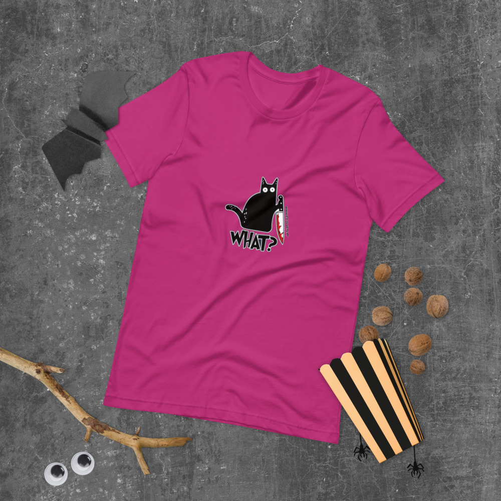 T-shirt unissex com mangas curtas - What - Image 13