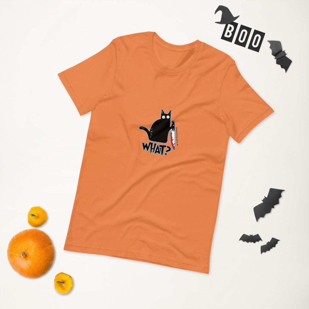 T-shirt unissex com mangas curtas - What - Image 24