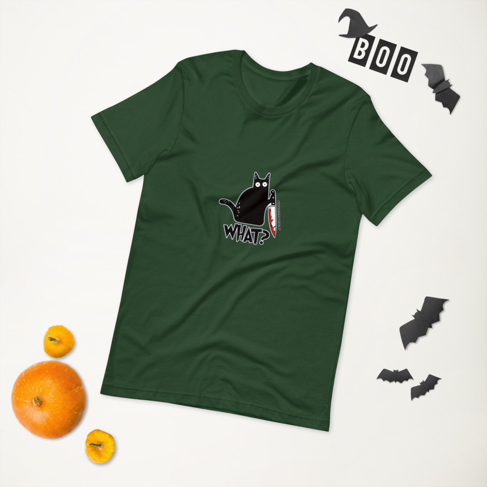 T-shirt unissex com mangas curtas - What - Image 10