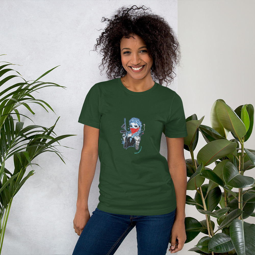 T-shirt unissex com mangas curtas - Frozen rufia - Image 5