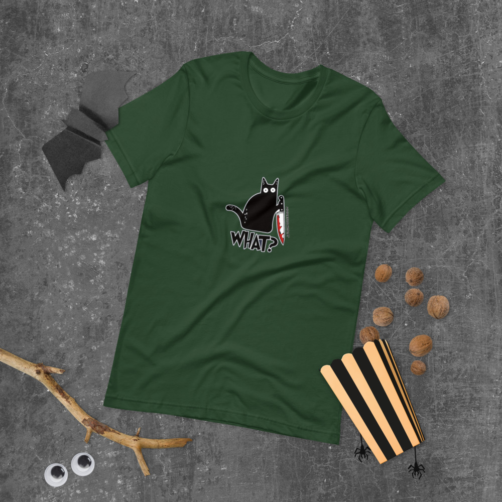 T-shirt unissex com mangas curtas - What - Image 9