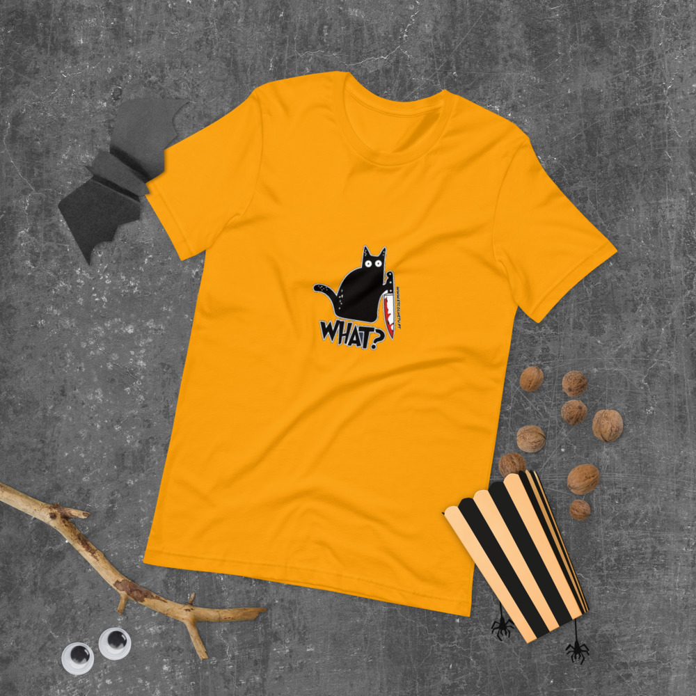 T-shirt unissex com mangas curtas - What - Image 29