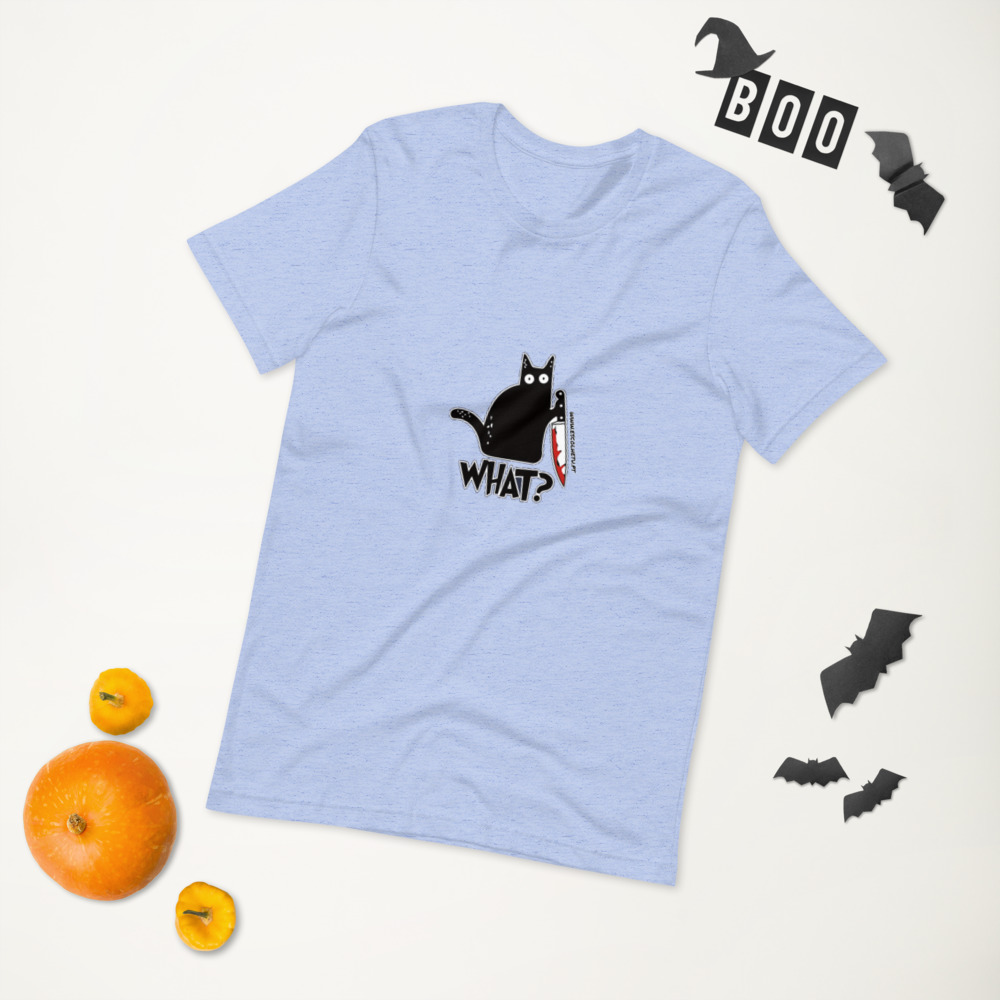 T-shirt unissex com mangas curtas - What - Image 40