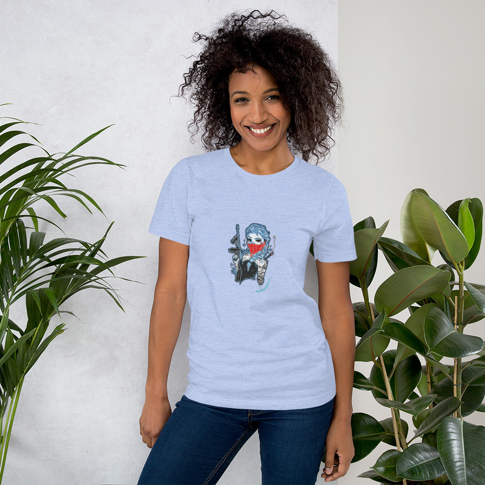 T-shirt unissex com mangas curtas - Frozen rufia - Image 20