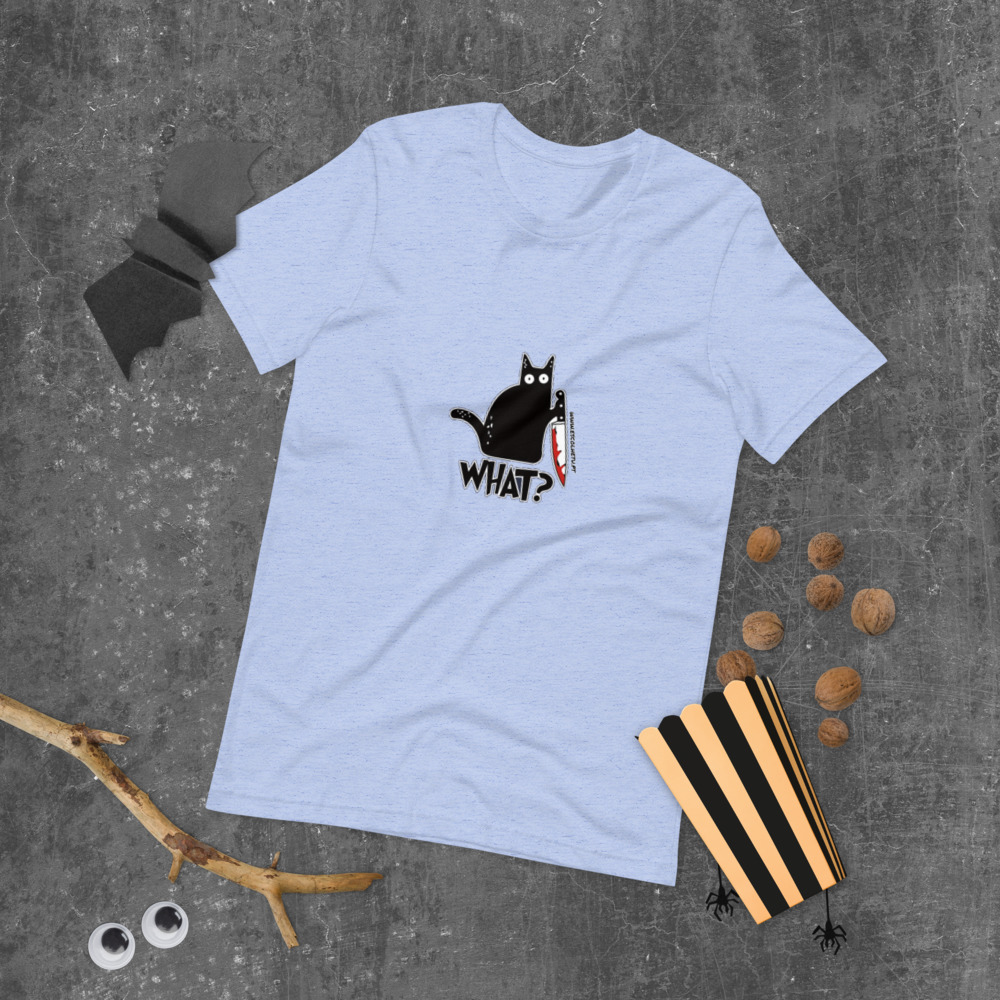 T-shirt unissex com mangas curtas - What - Image 39