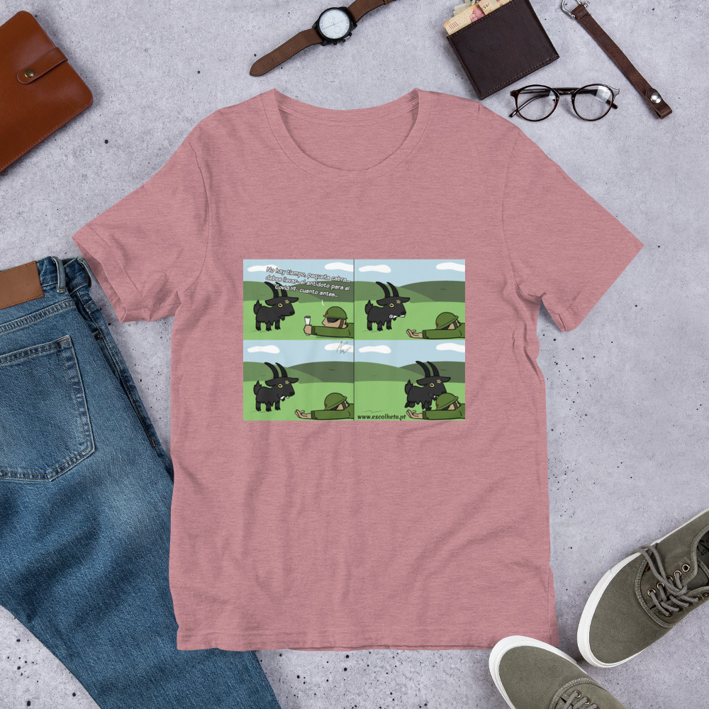 T-shirt unissex com mangas curtas - Baphy cura - Image 13