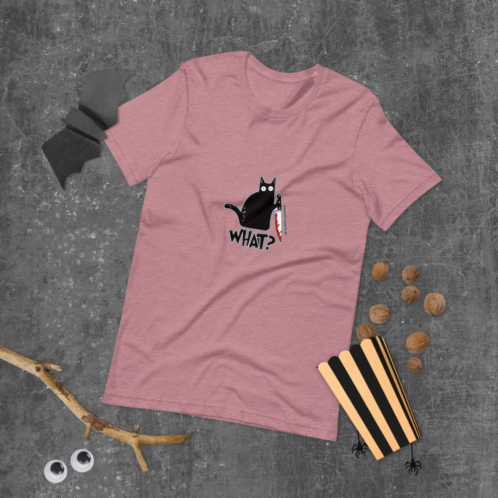 T-shirt unissex com mangas curtas - What - Image 25