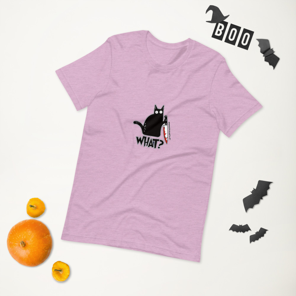 T-shirt unissex com mangas curtas - What - Image 34
