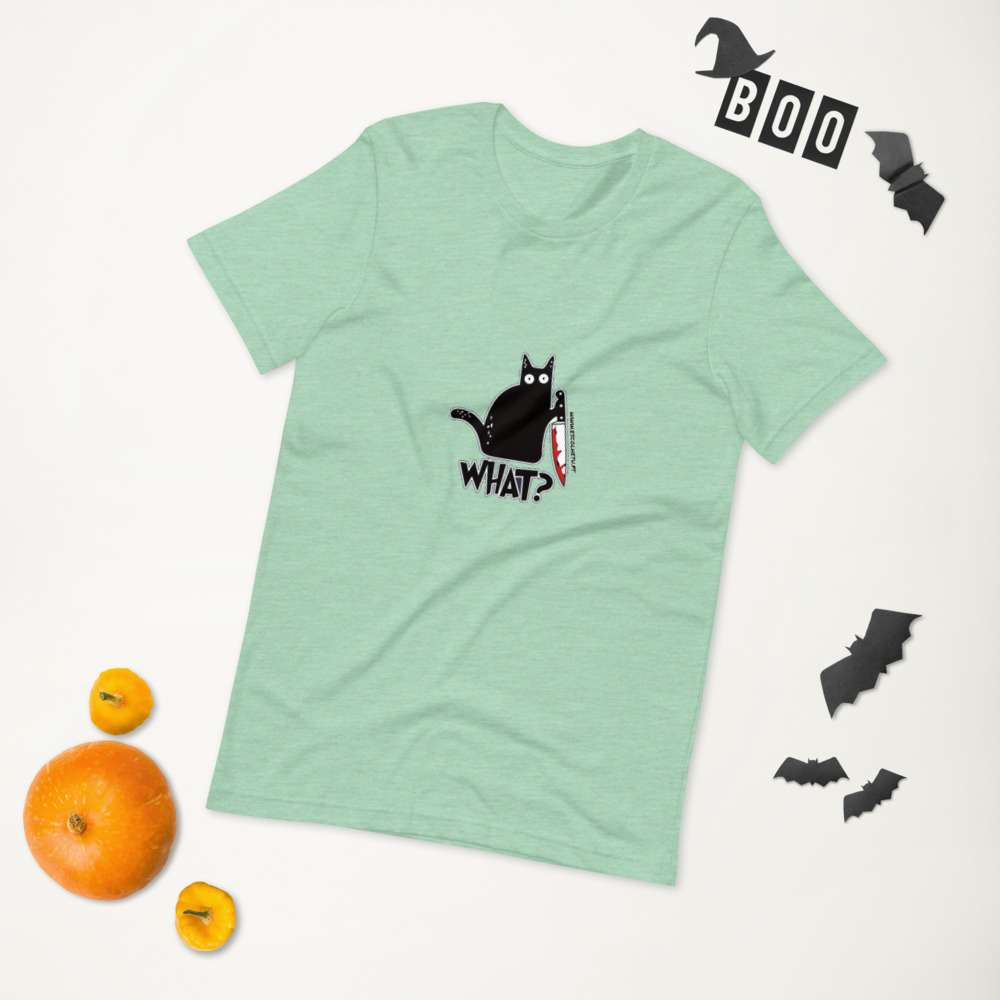 T-shirt unissex com mangas curtas - What - Image 38