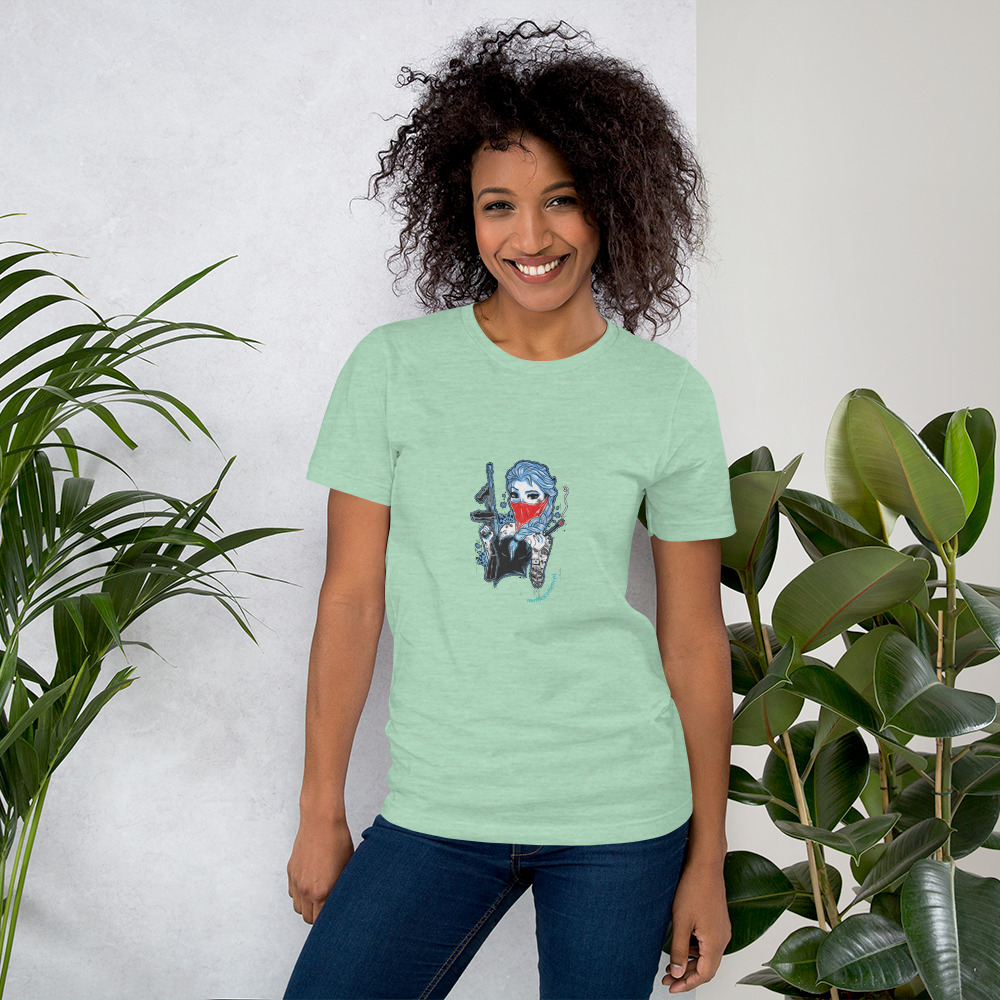 T-shirt unissex com mangas curtas - Frozen rufia - Image 19
