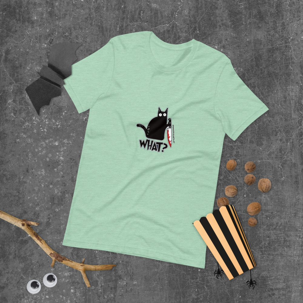 T-shirt unissex com mangas curtas - What - Image 37