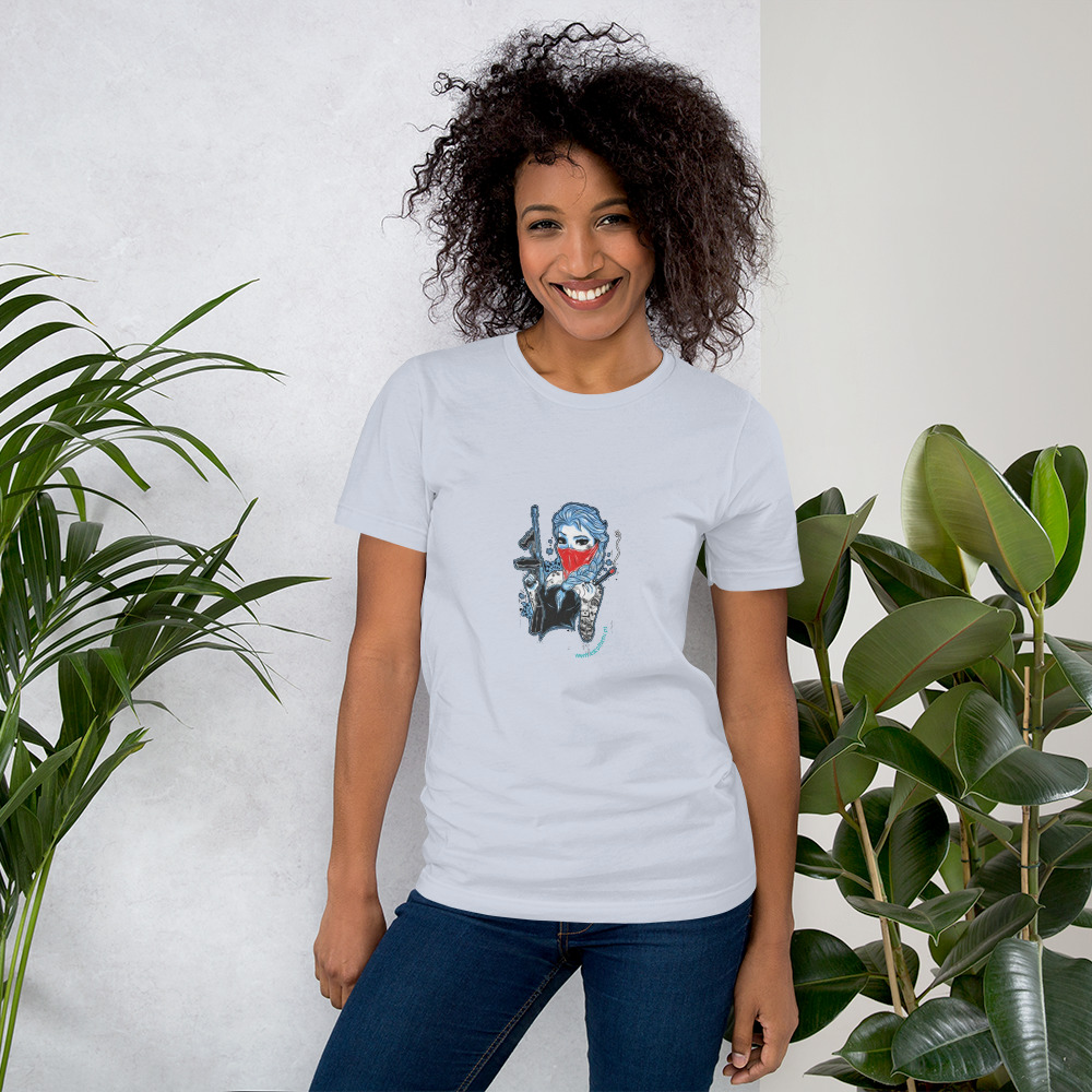 T-shirt unissex com mangas curtas - Frozen rufia - Image 22
