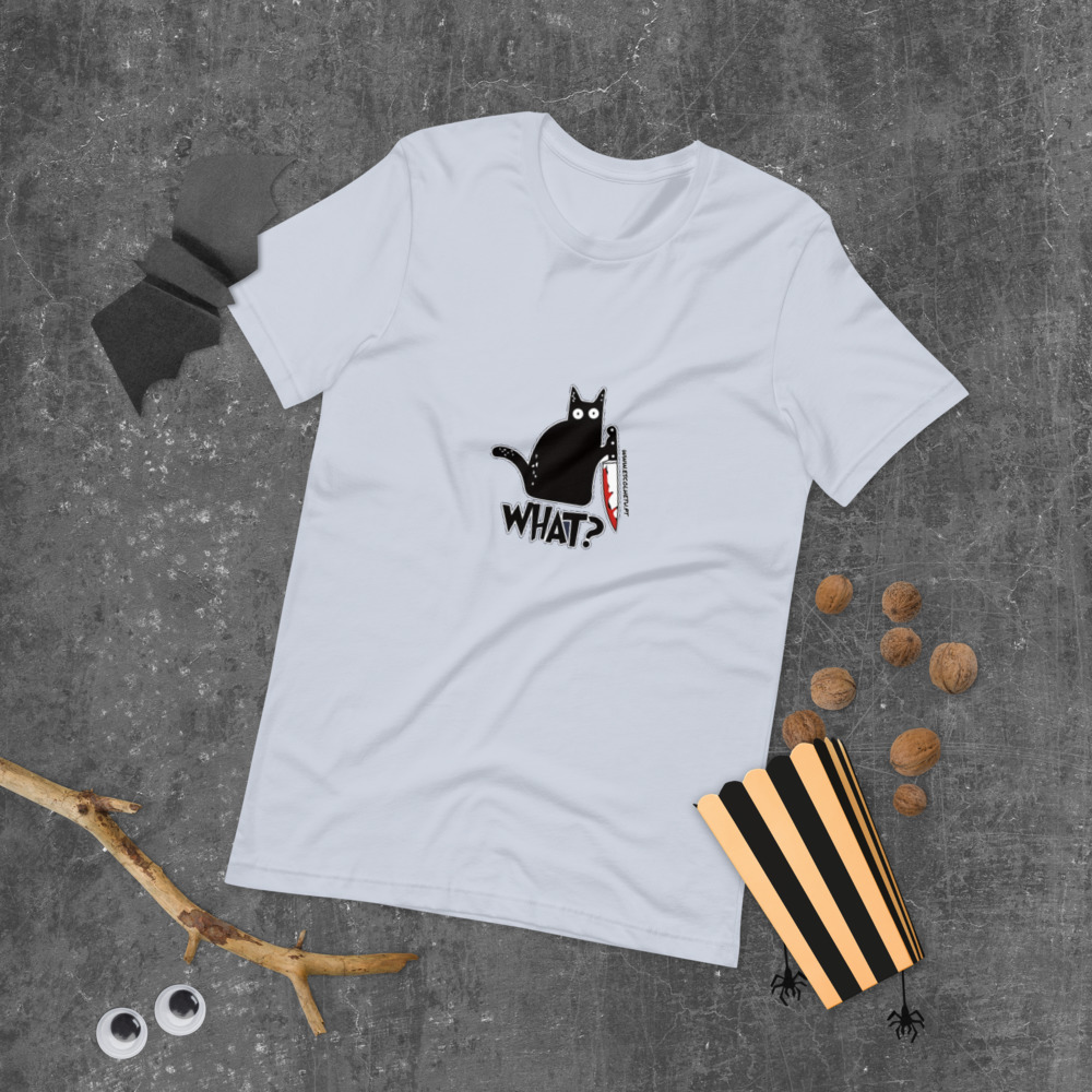 T-shirt unissex com mangas curtas - What - Image 43
