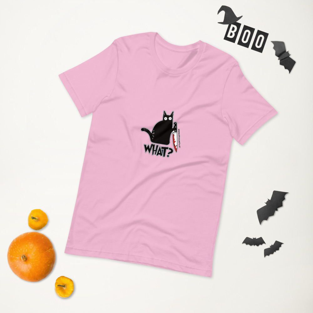 T-shirt unissex com mangas curtas - What - Image 36