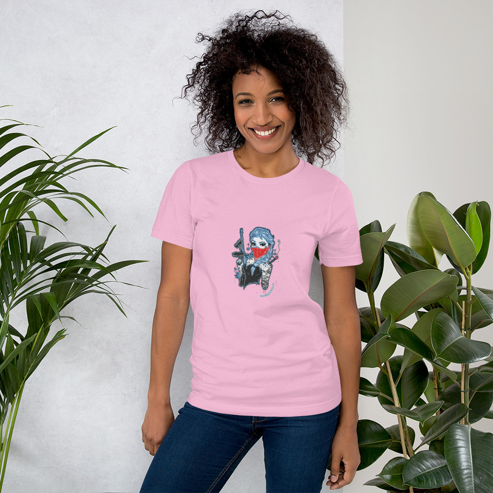 T-shirt unissex com mangas curtas - Frozen rufia - Image 18