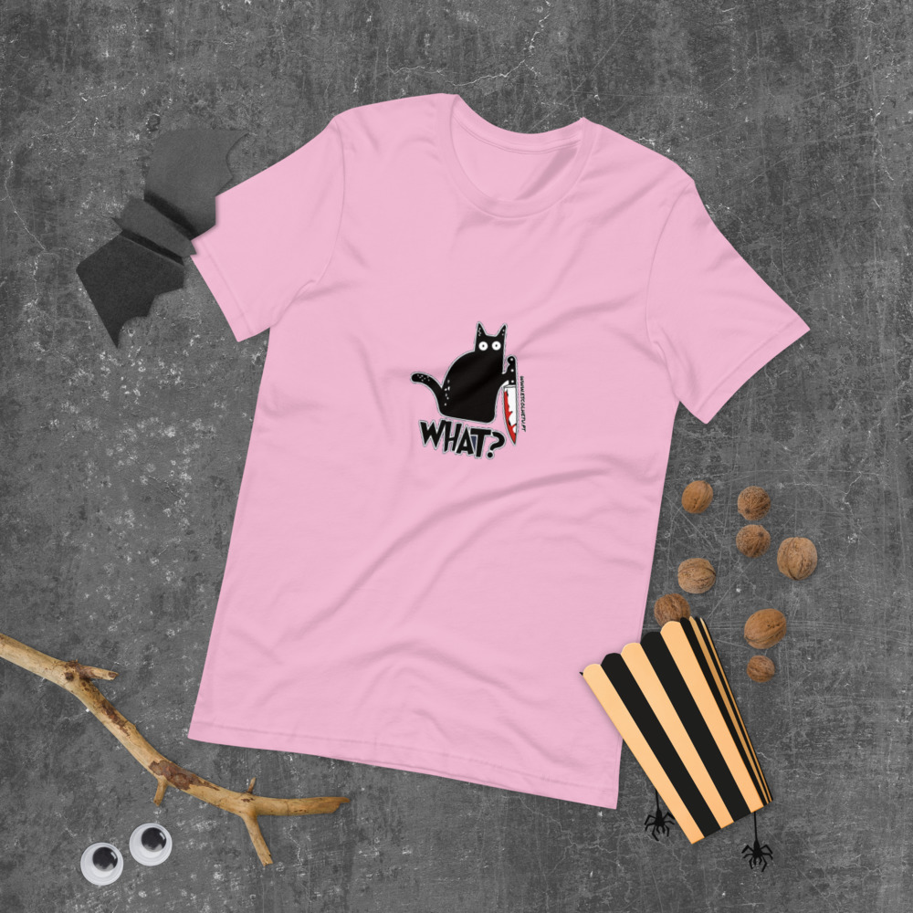 T-shirt unissex com mangas curtas - What - Image 35