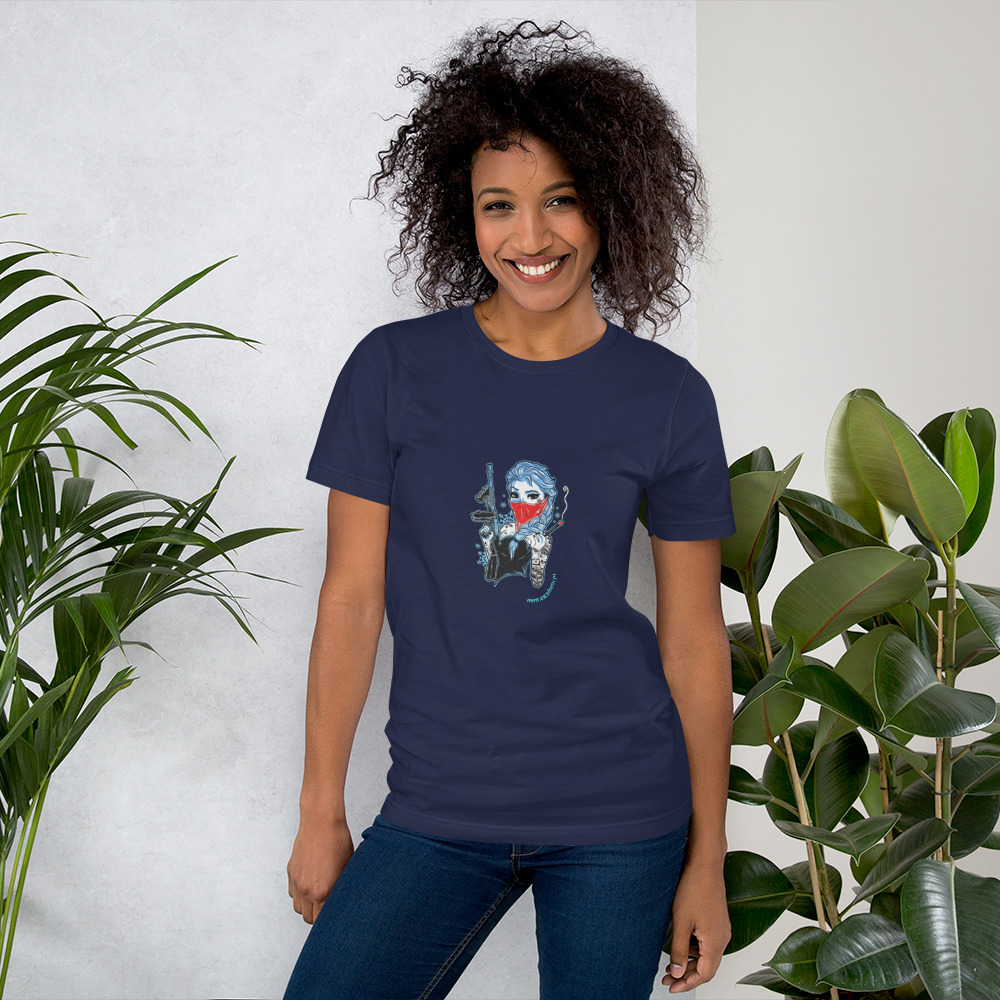 T-shirt unissex com mangas curtas - Frozen rufia