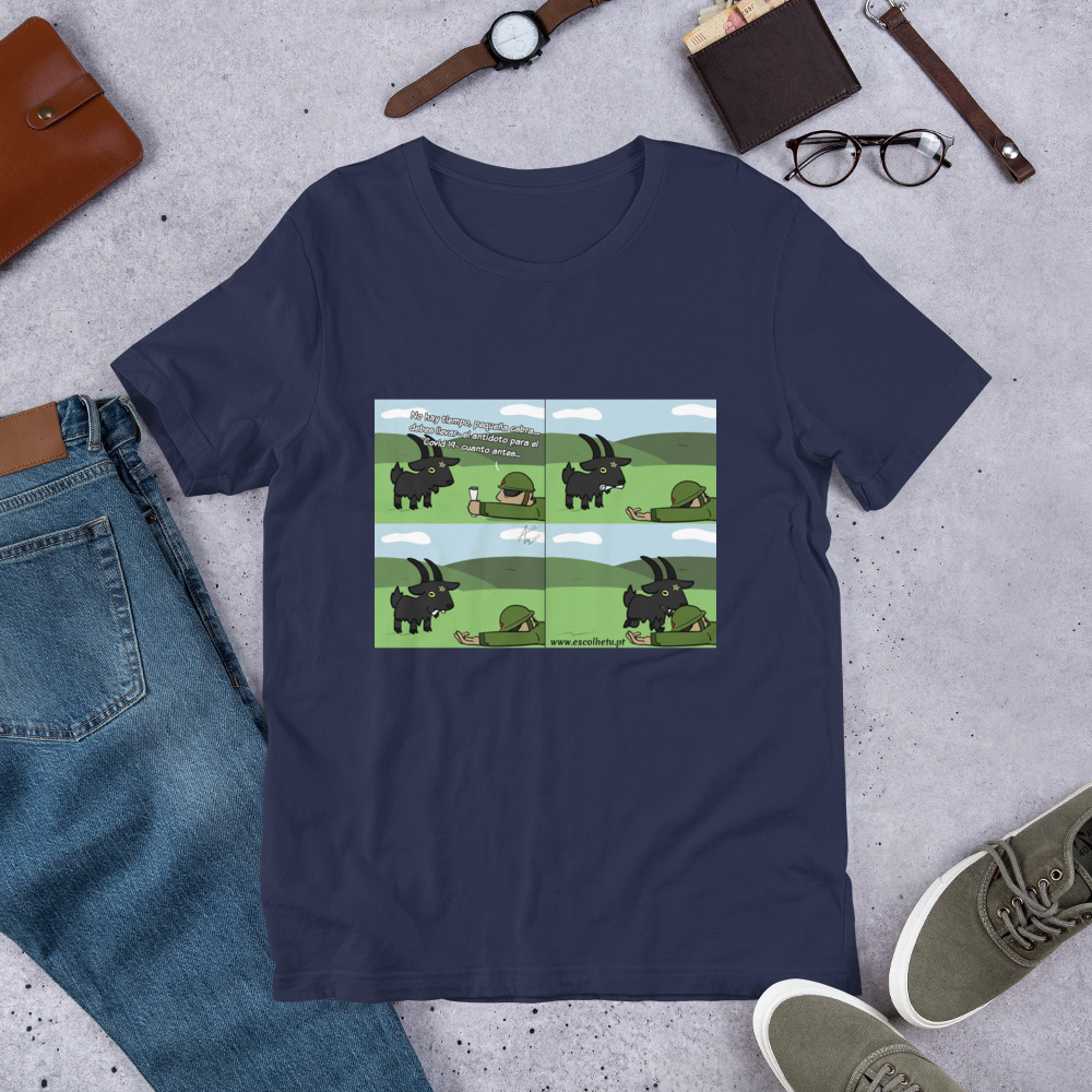 T-shirt unissex com mangas curtas - Baphy cura - Image 4