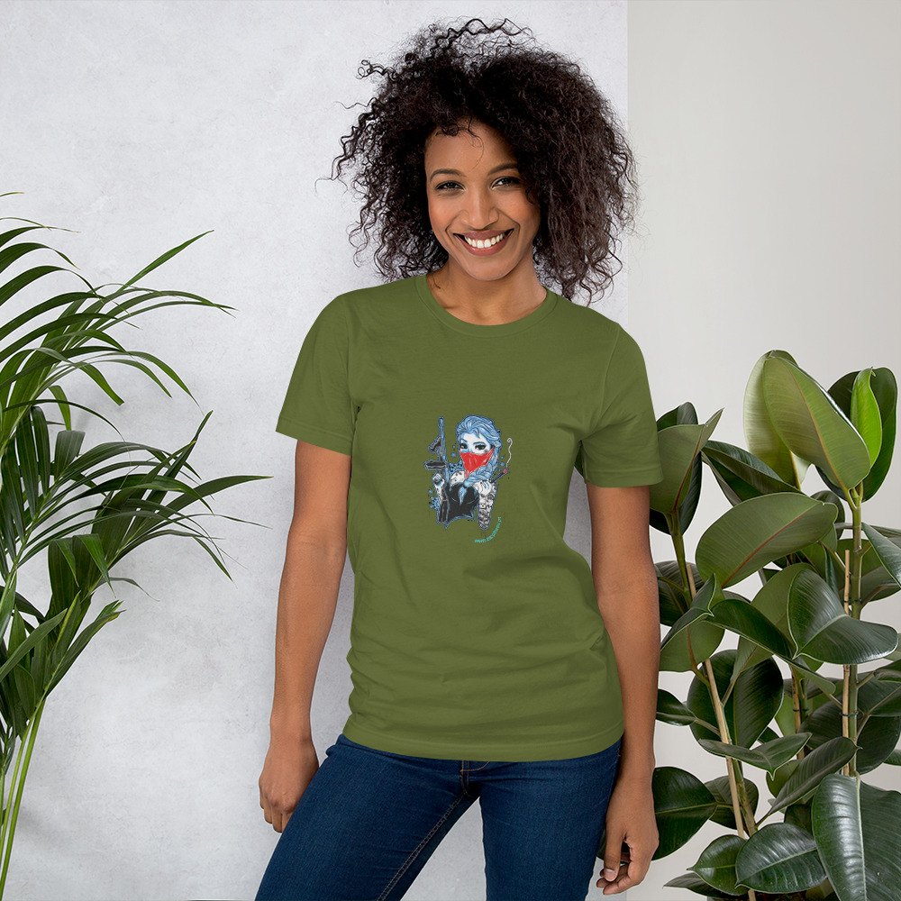 T-shirt unissex com mangas curtas - Frozen rufia - Image 8