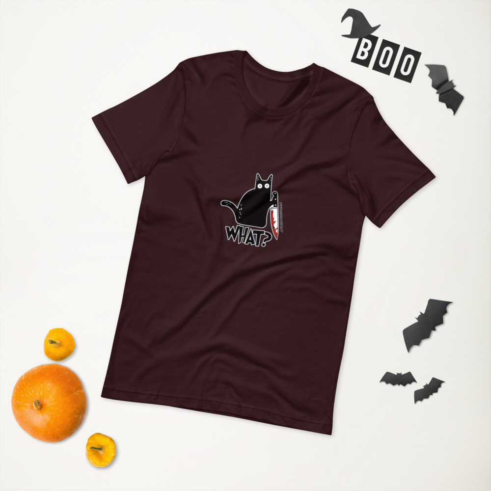 T-shirt unissex com mangas curtas - What - Image 5