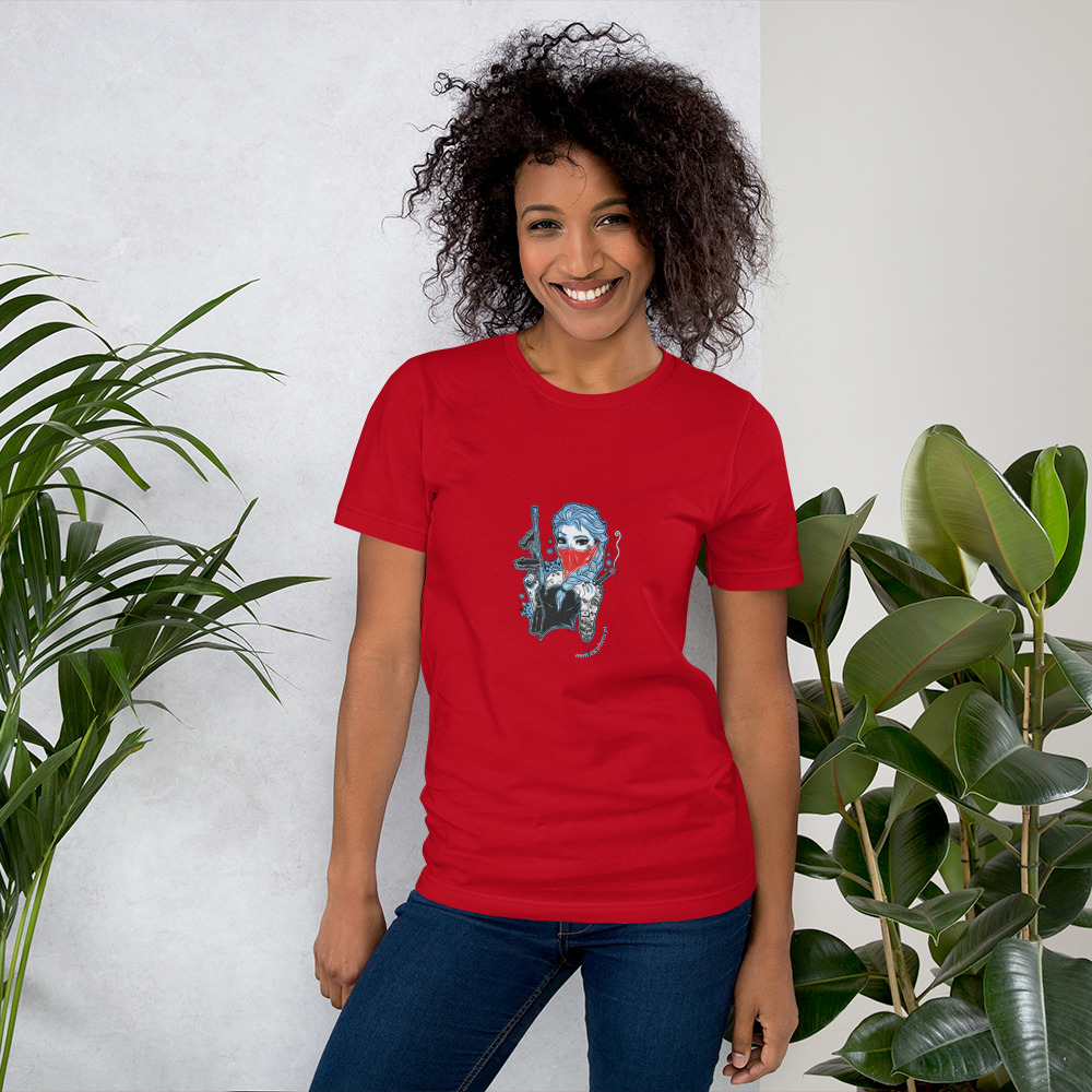 T-shirt unissex com mangas curtas - Frozen rufia - Image 4