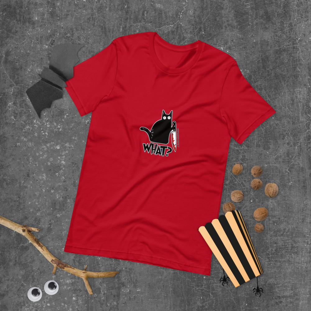 T-shirt unissex com mangas curtas - What - Image 8