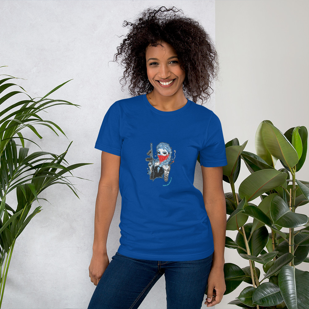 T-shirt unissex com mangas curtas - Frozen rufia - Image 6