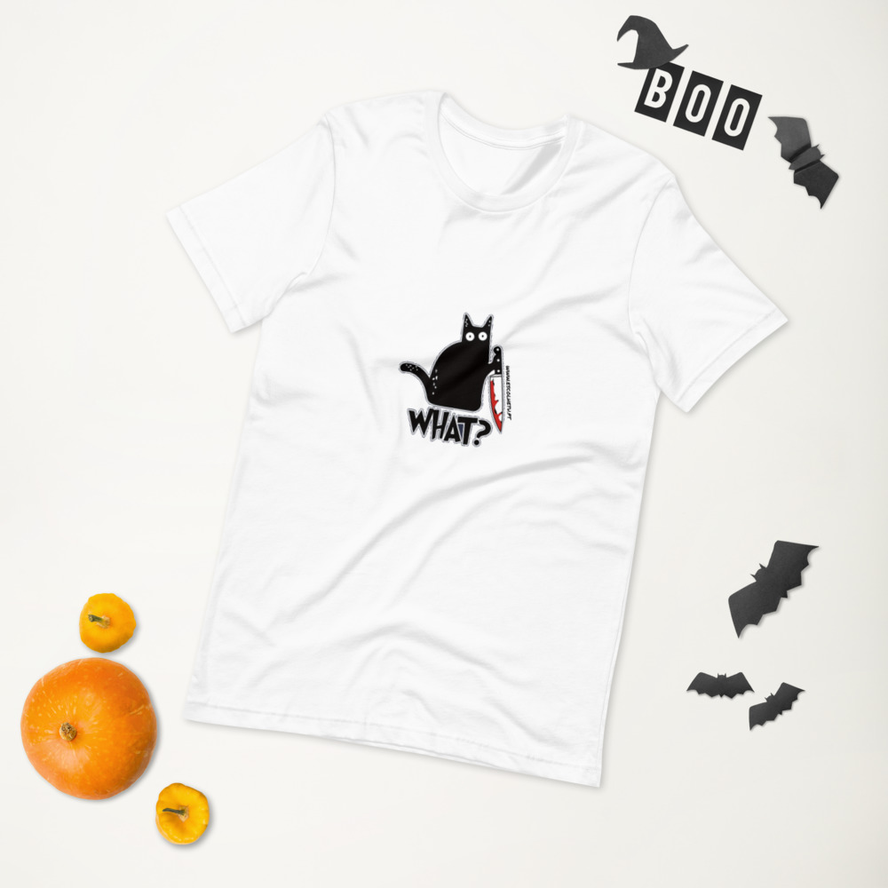 T-shirt unissex com mangas curtas - What - Image 46