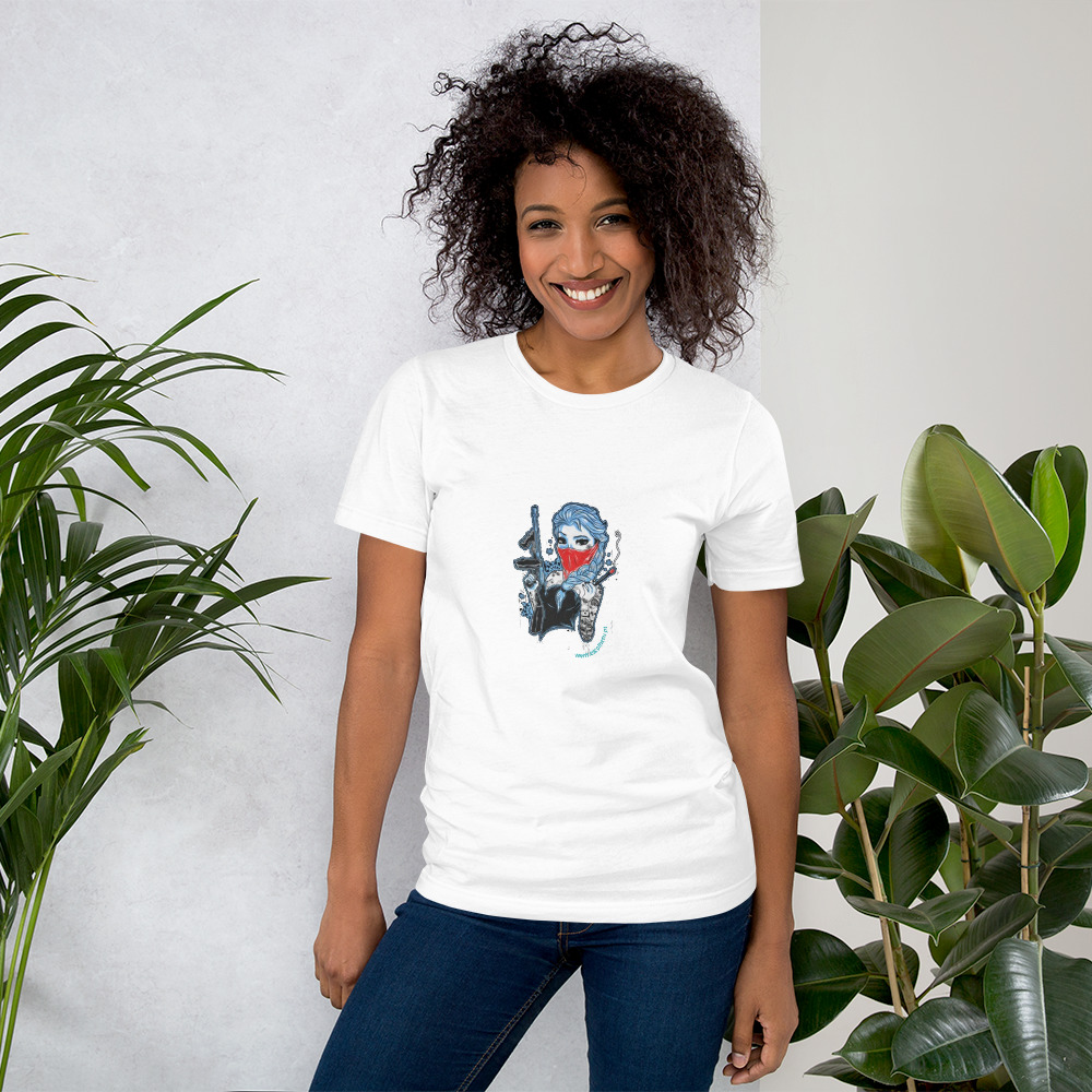 T-shirt unissex com mangas curtas - Frozen rufia - Image 23