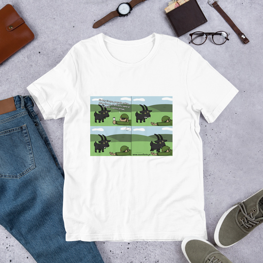 T-shirt unissex com mangas curtas - Baphy cura - Image 23