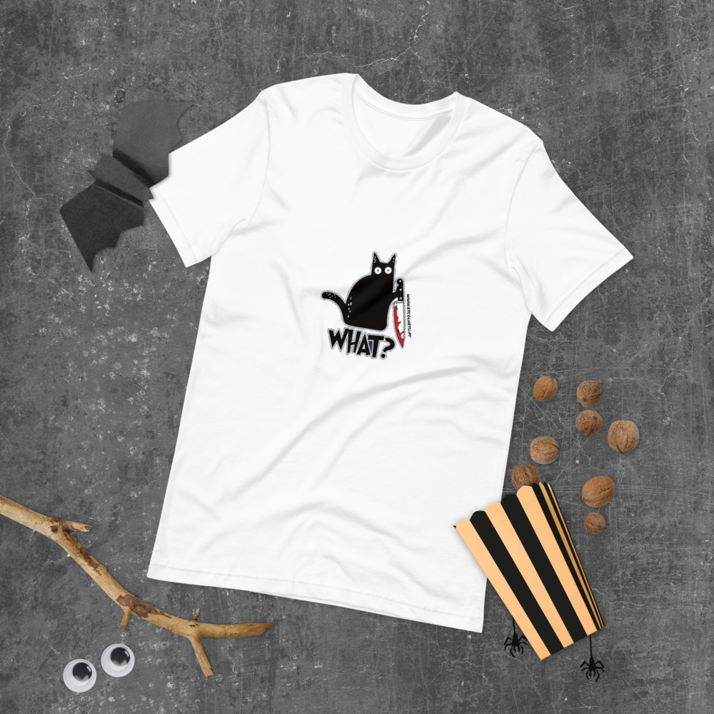 T-shirt unissex com mangas curtas - What - Image 45