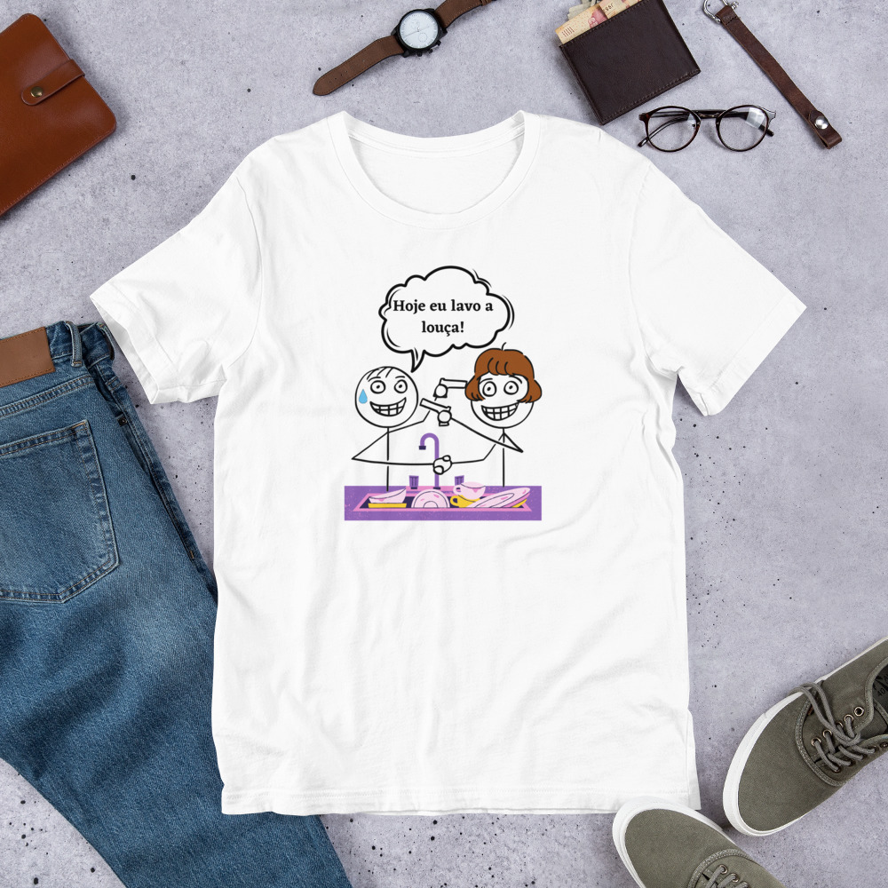 T-shirt - Hoje eu lavo a louça