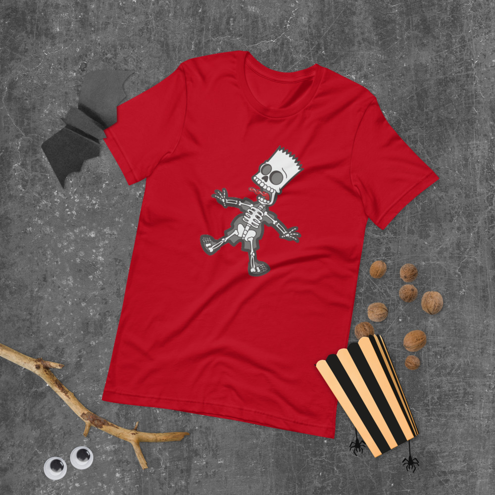 T-shirt Bart Esqueleto