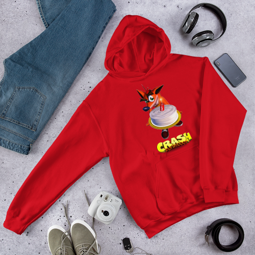 Camisola com capuz - Crash Bandicoot Parabéns