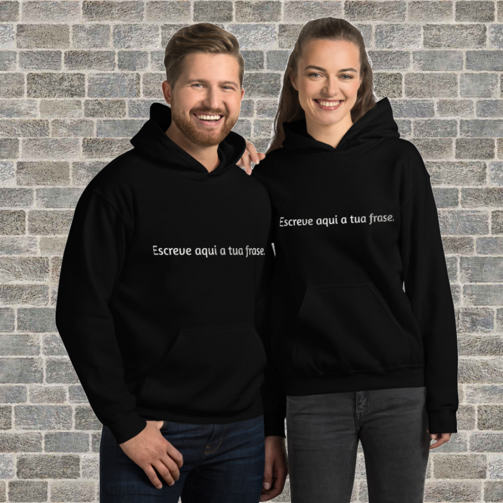 Camisola com capuz personalizada