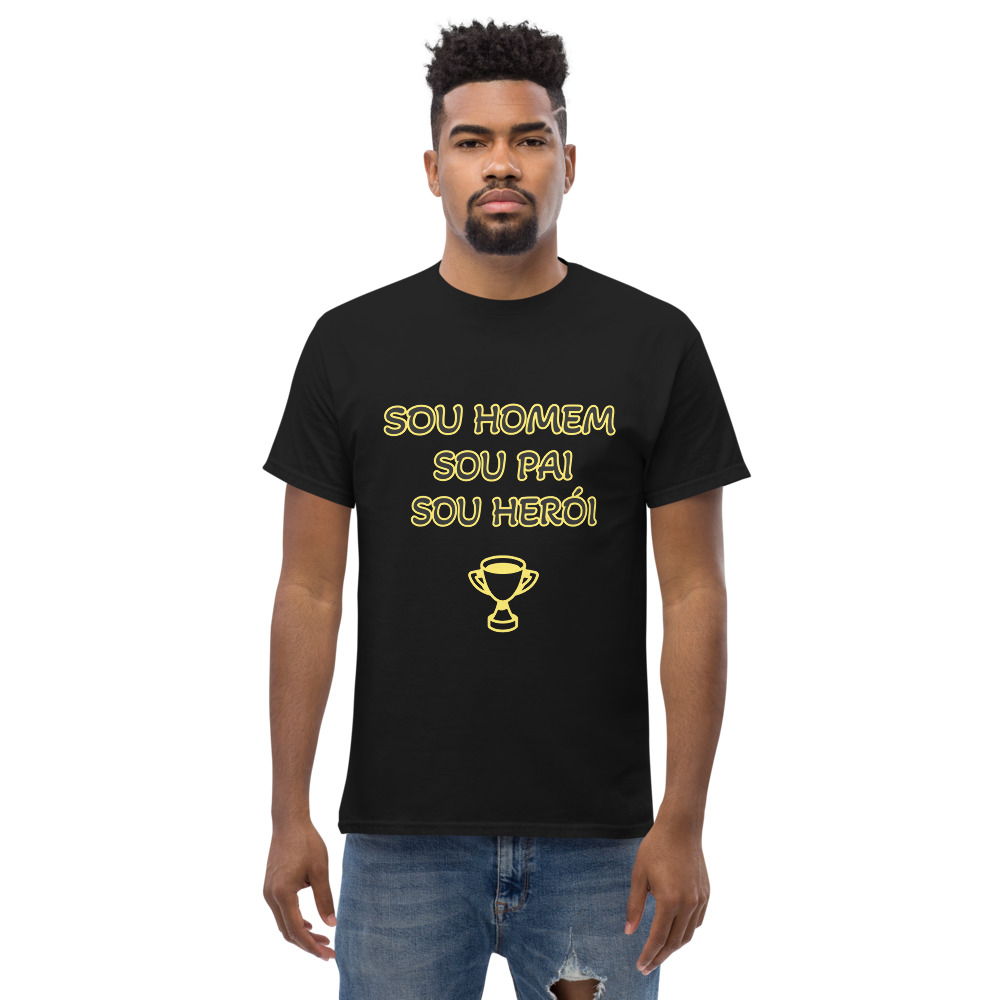 T-shirt Sou Homem Pai Heroi - Image 4