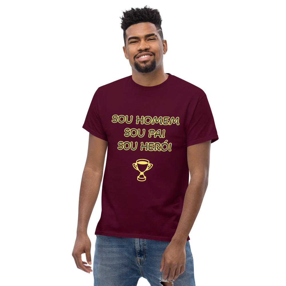 T-shirt Sou Homem Pai Heroi - Image 3