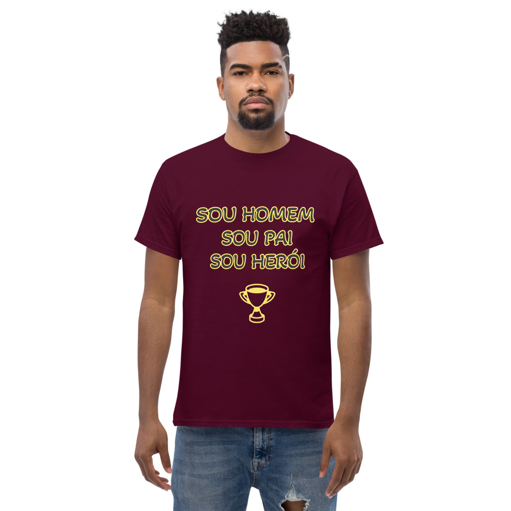 T-shirt Sou Homem Pai Heroi - Image 2