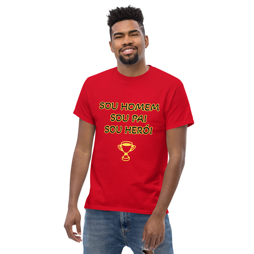 T-shirt Sou Homem Pai Heroi - Image 8