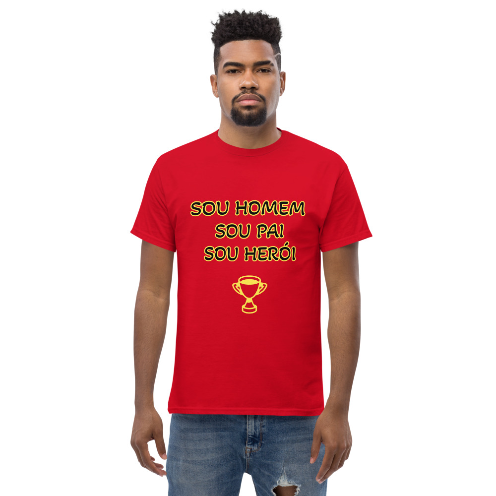 T-shirt Sou Homem Pai Heroi - Image 7