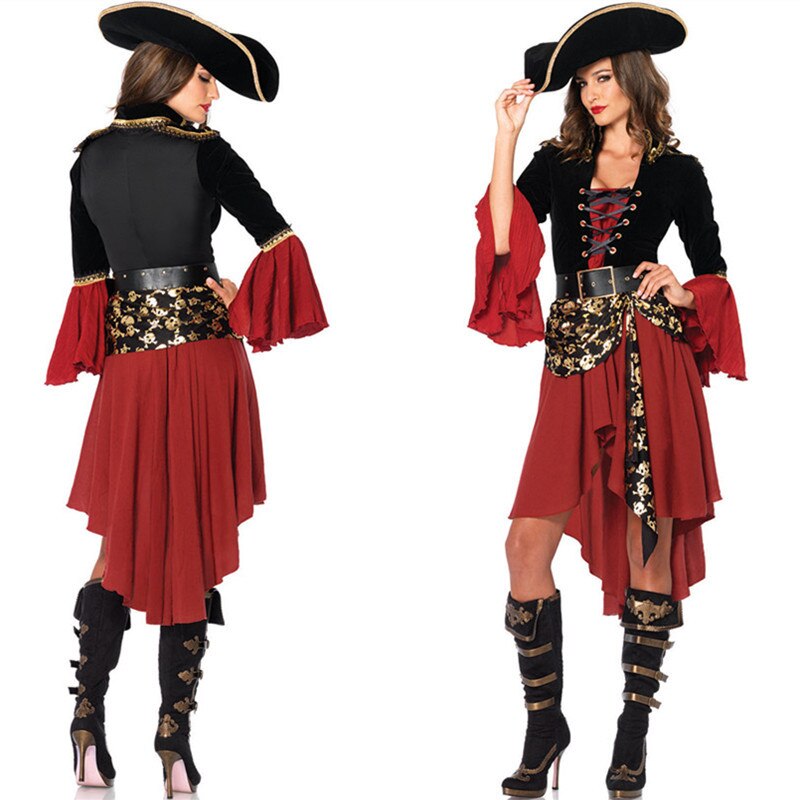 Ataullah Piratas do Caribe - traje halloween rpg playing cosplay