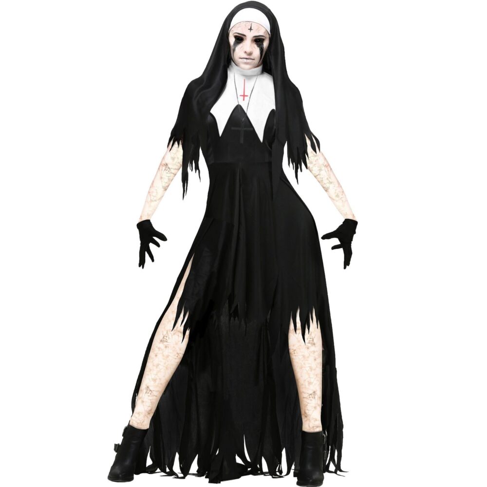 Freira Possuída - Fantasia feminina para halloween