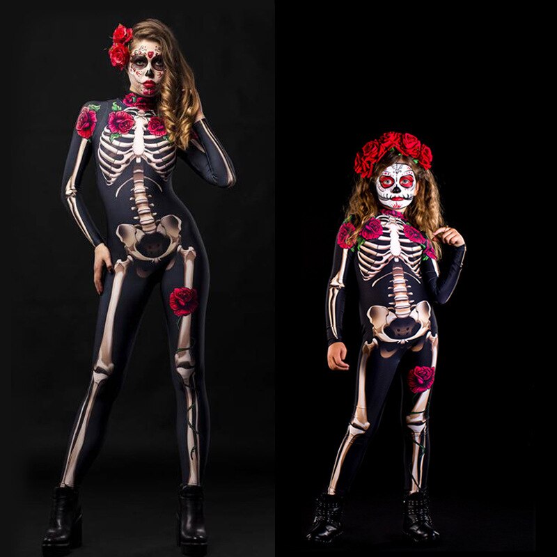 Esqueleto - cosplay  bodysuit  - dia das bruxas, halloween para elas