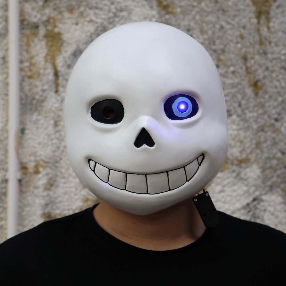 Máscara em látex, iluminação led, para adulto, cosplay para halloween e festas - Image 4